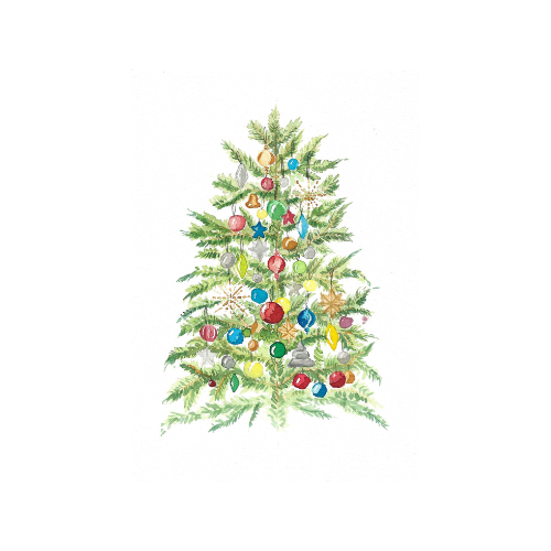 A5 Christmas Tree Print